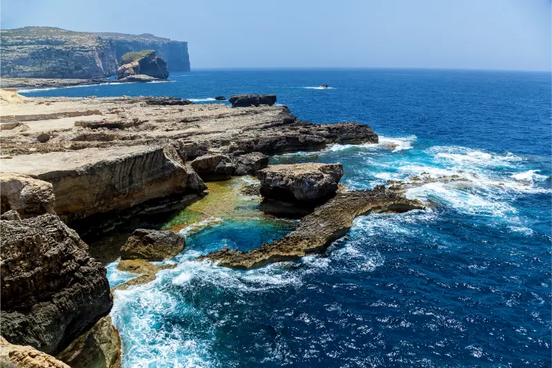 Blue Hole and Dwejra Coast Gozo Malta