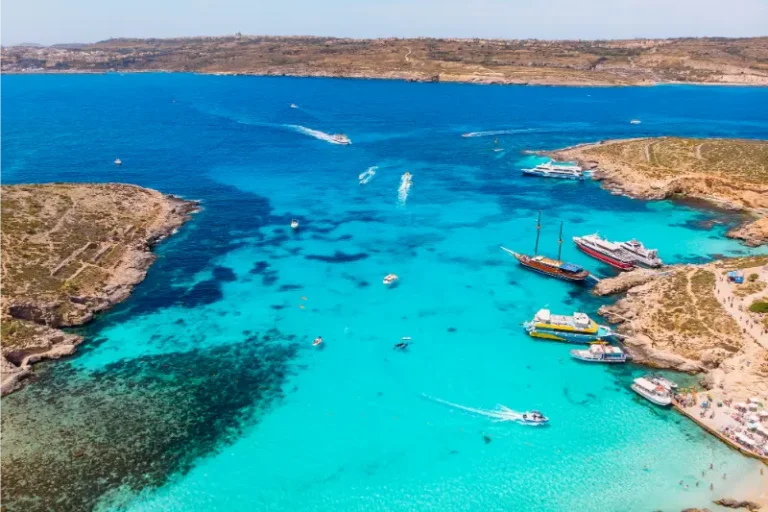 Blue Lagoon Comino Aerial View Malta