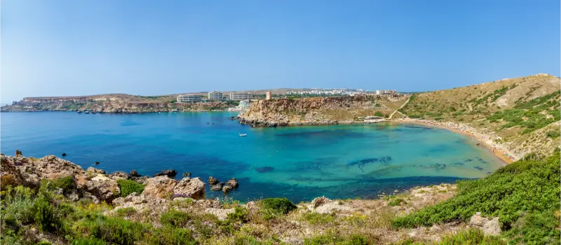 Ghajn Tuffieha Bay Beach Malta