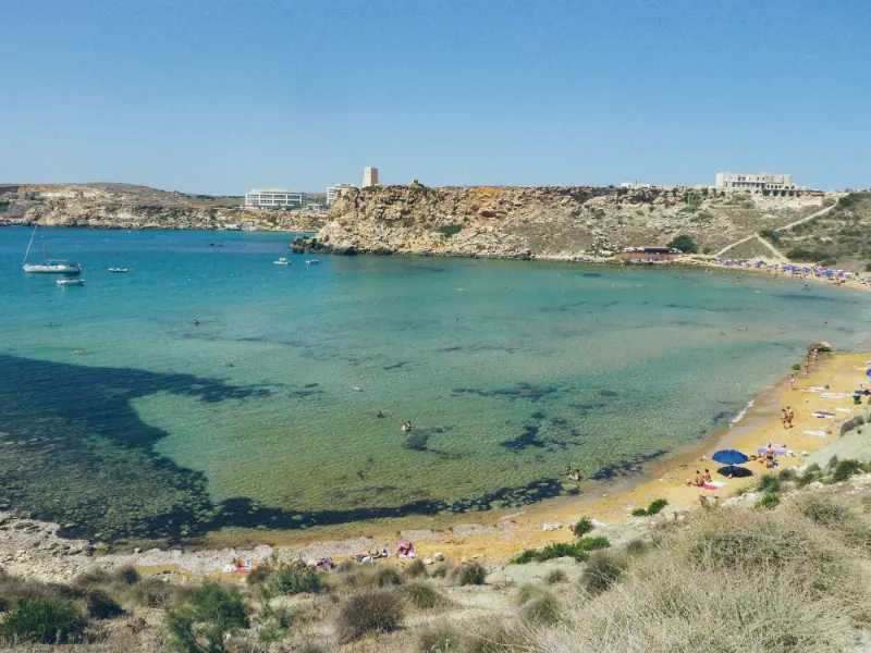 Ghajn Tuffieha Bay Malta