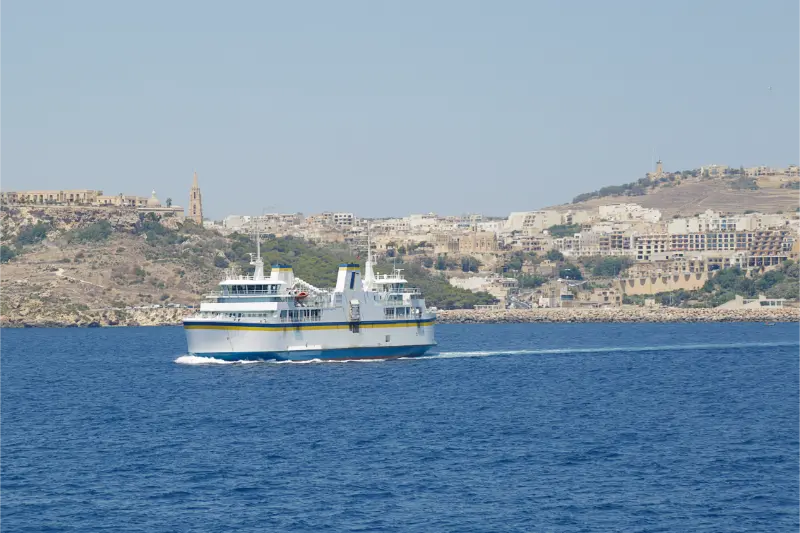 Gozo Ferry Near Mgarr Harbour Malta