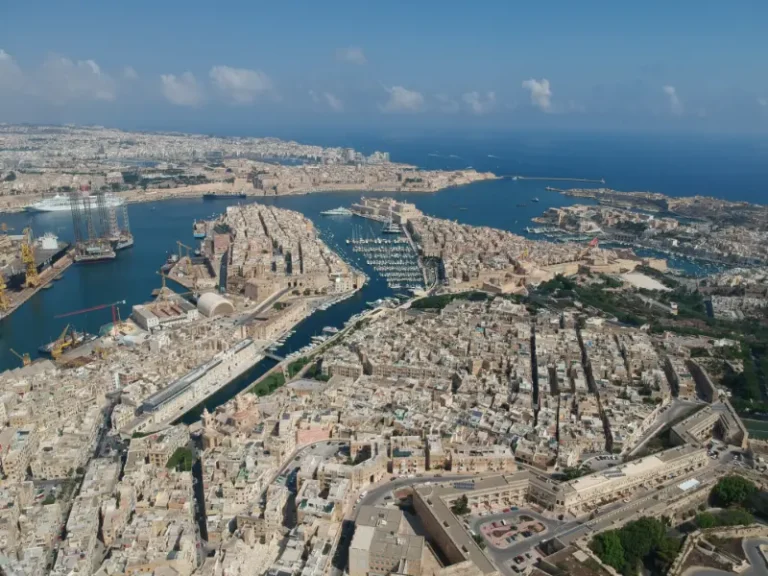 Grand Harbour Valletta Aerial View Malta