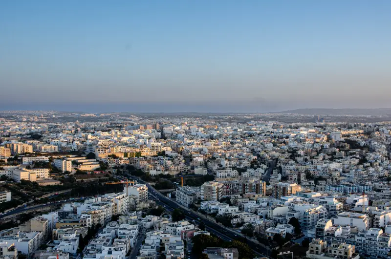Malta Cityscape at Sunset