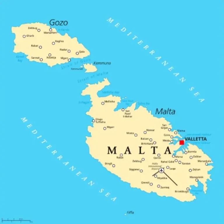 Map of Malta and Gozo