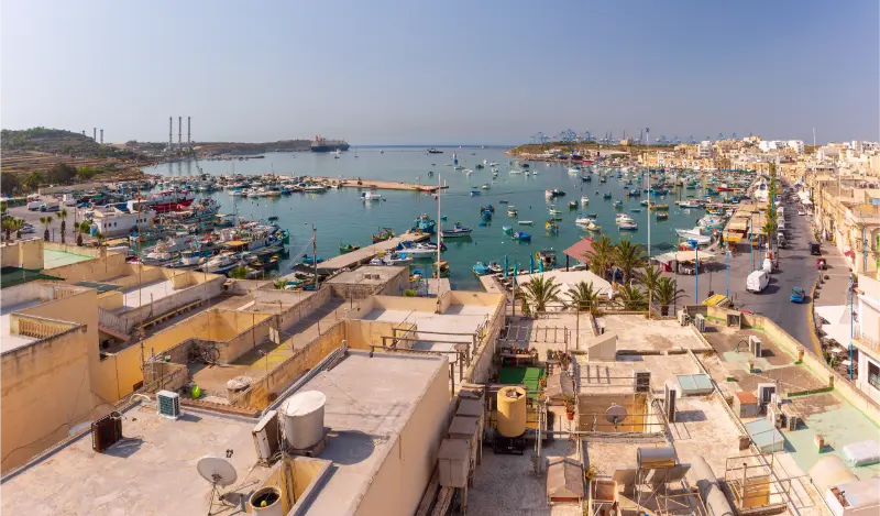 Marsaxlokk Fishing Harbour Malta