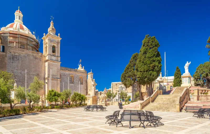 Saint Pauls Basilica Square Rabat Malta