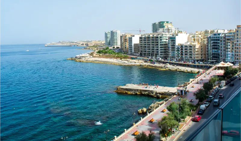 Sliema Rocky Coast and Waterfront Malta