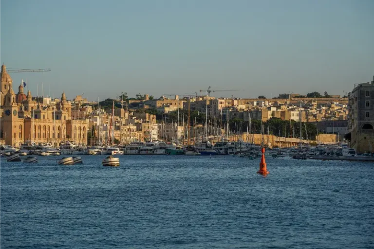 Three Cities at Sunset from Valletta Malta