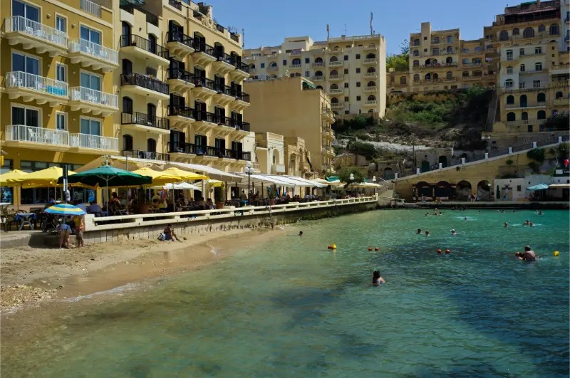 Xlendi Bay Beach Gozo Malta